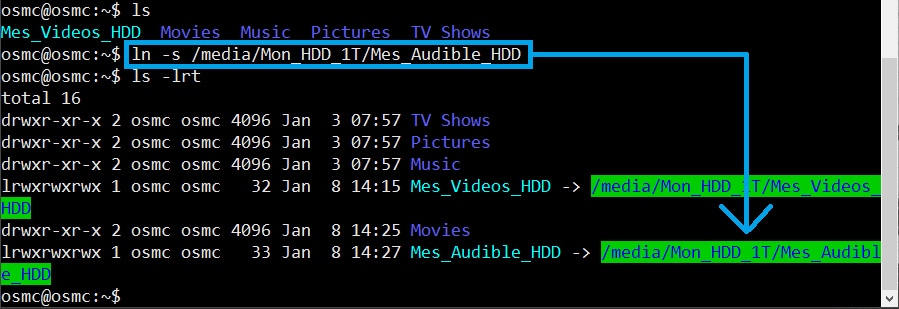 Ajouter Audible audio sur HDD externe autant que source OSMC