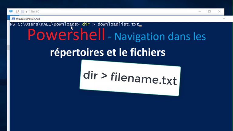 Powershell - Navigation dans les répertoires et le fichiers