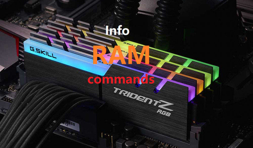 RAM info command, Hz, CMD, Gb, fabricant