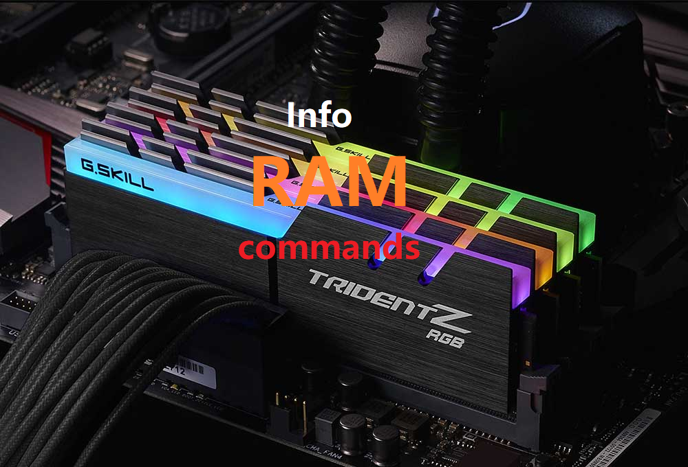 RAM info command, Hz, CMD, Gb, fabricant